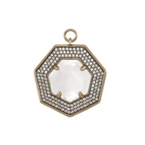 Kendra Scott Triple Pave Charm with Clear Glass